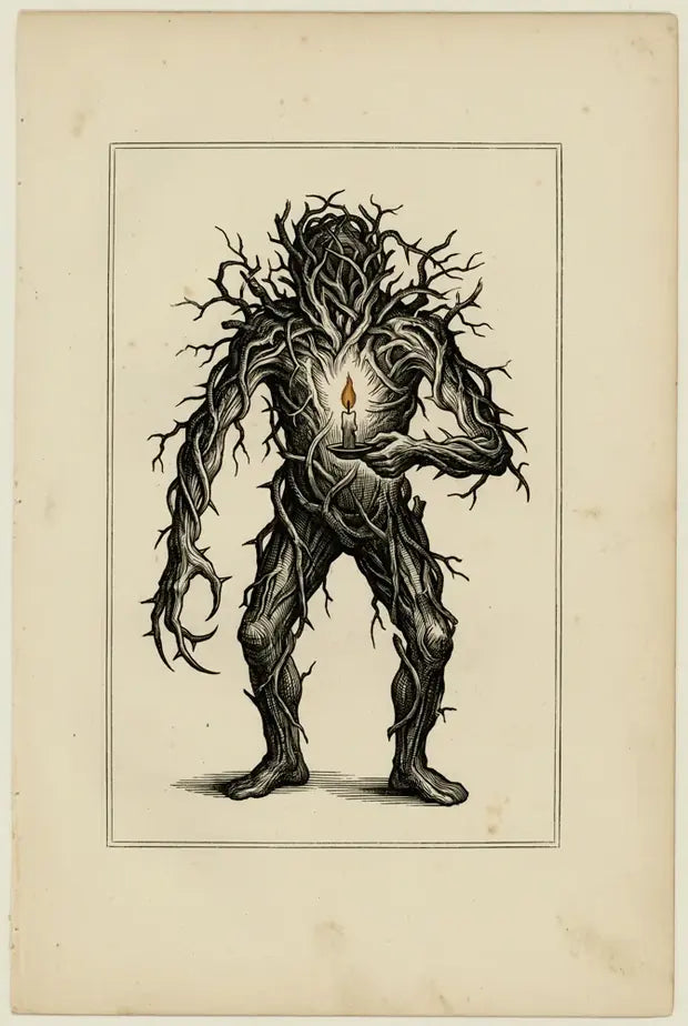 The Hedge Warden, engraved plate