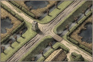 Battlemap of The Toll Stone, seen from above