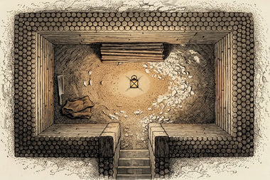Battlemap of The Chamber Under the Hill, seen from above