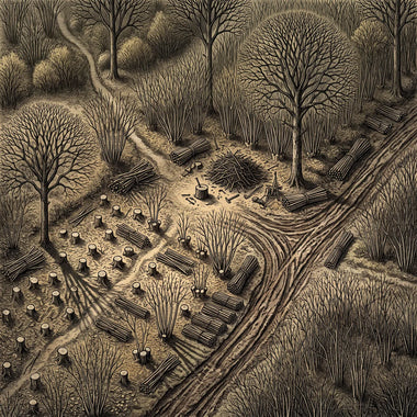 Battlemap of The Notchwood, seen from above