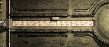 Battlemap of The Lych Path, seen from above